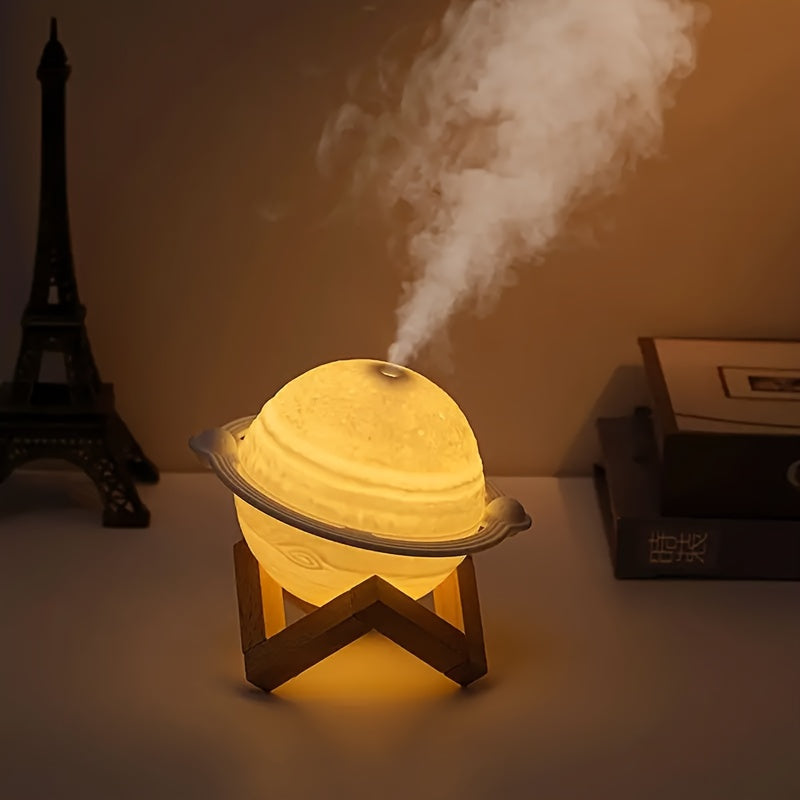 1pc Star-Shaped USB Humidifier with Mist Output, Silent Operation, 3-Level Adjustable Warmth, Aromatherapy, Reduces Stress & Helps Sleep, Decorative Plastic Air Atomizer with Ambient Night Light, Humidifier for Bedroom